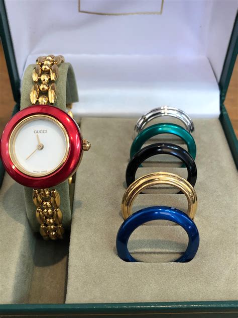 gucci bezel watch bands|gucci watch with colored bezels.